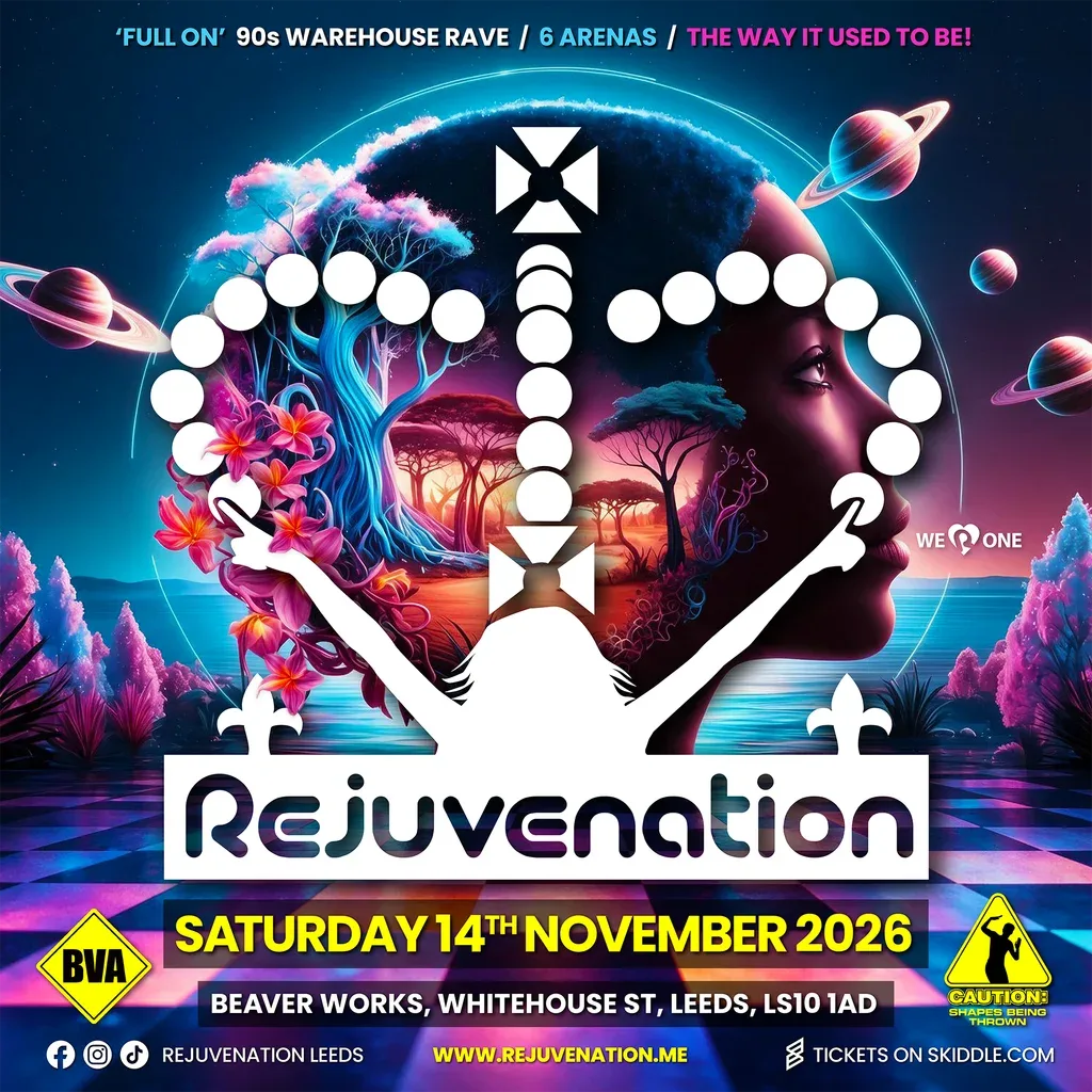 Flyer for Rejuvenation - November Rave 2026