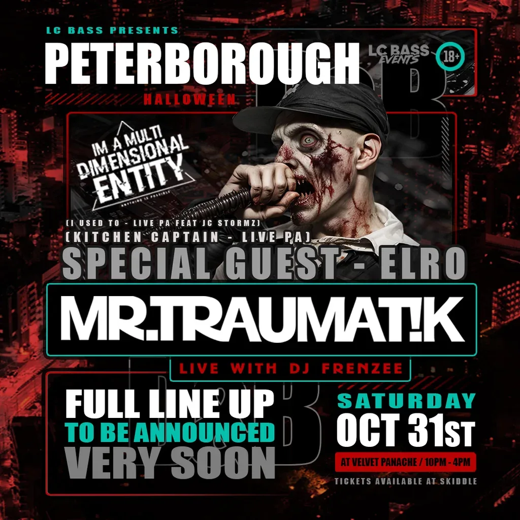 Flyer for Mr Traumatik tour 2026 ft ELRO