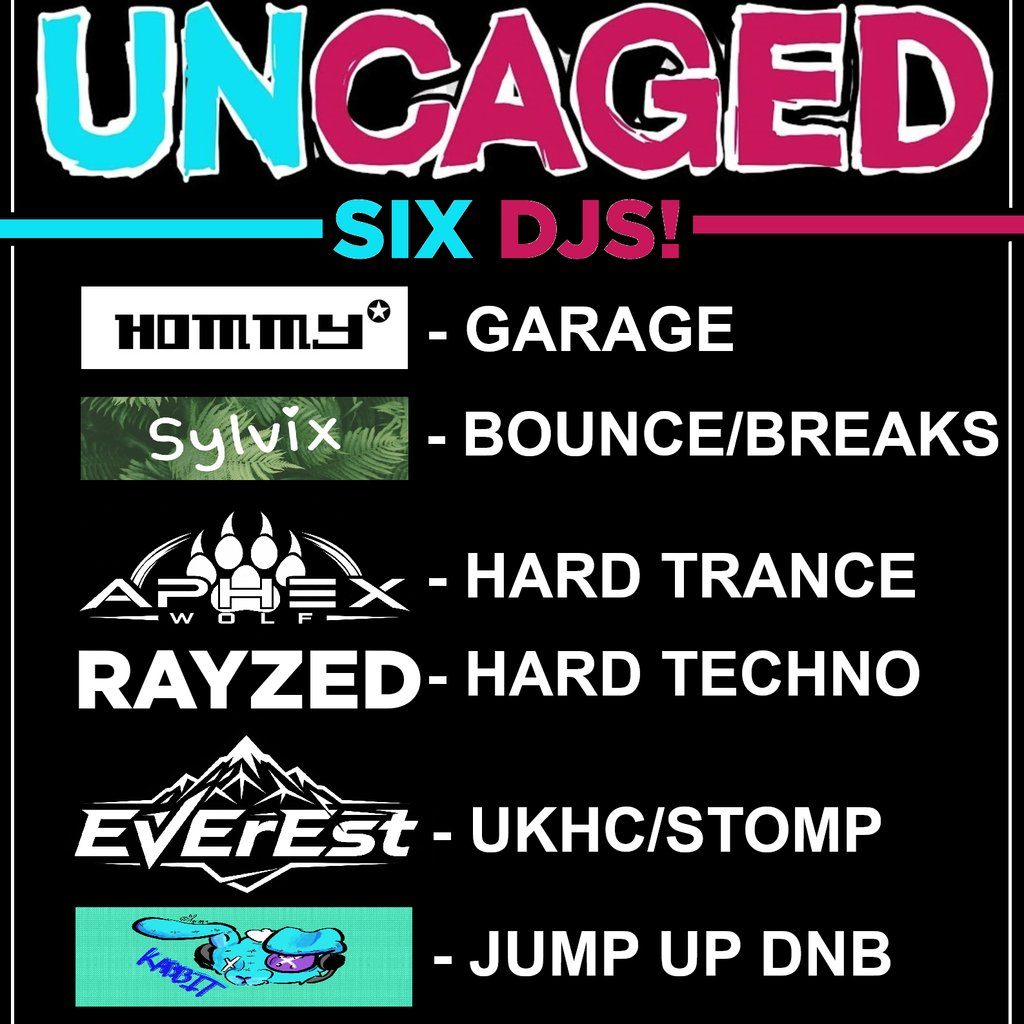 Flyer for UNCAGED - Release Your Inner Animal!