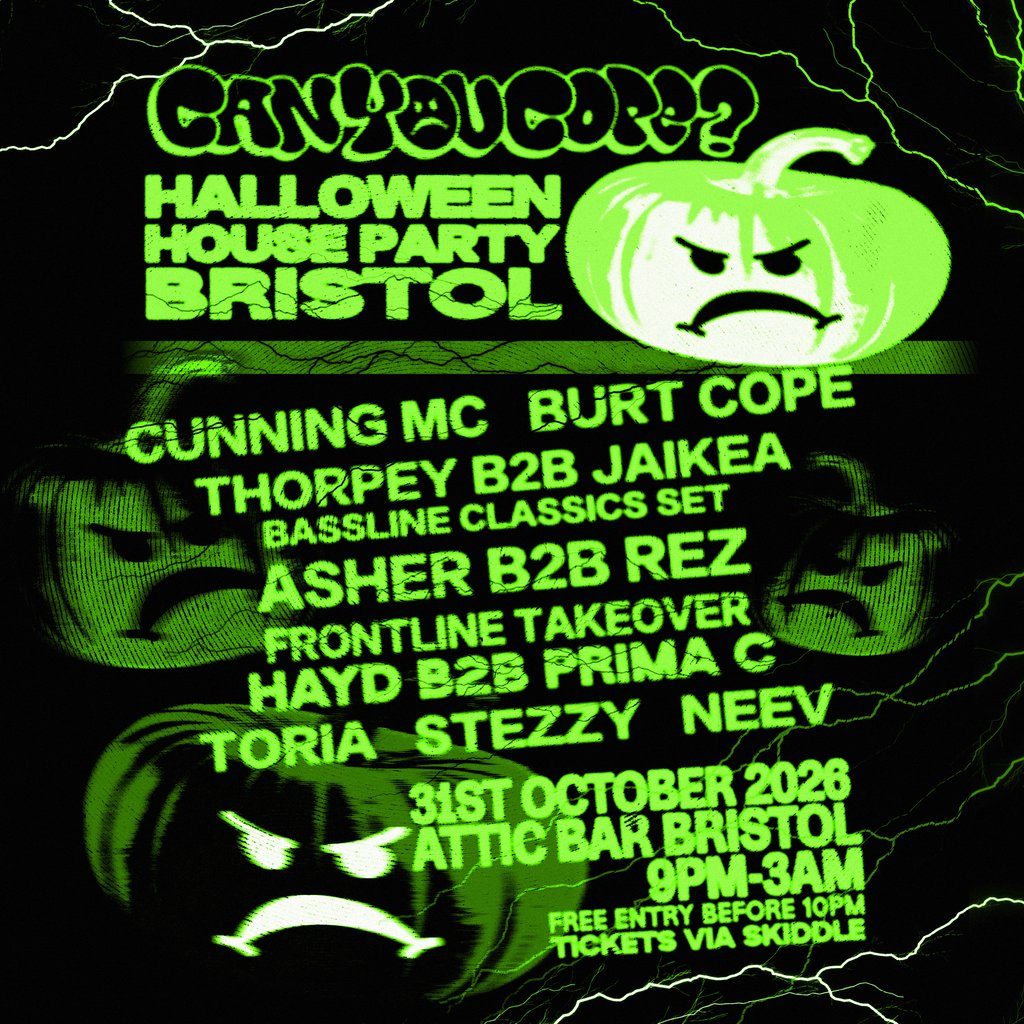Flyer for Can You Cope? Halloween House Party