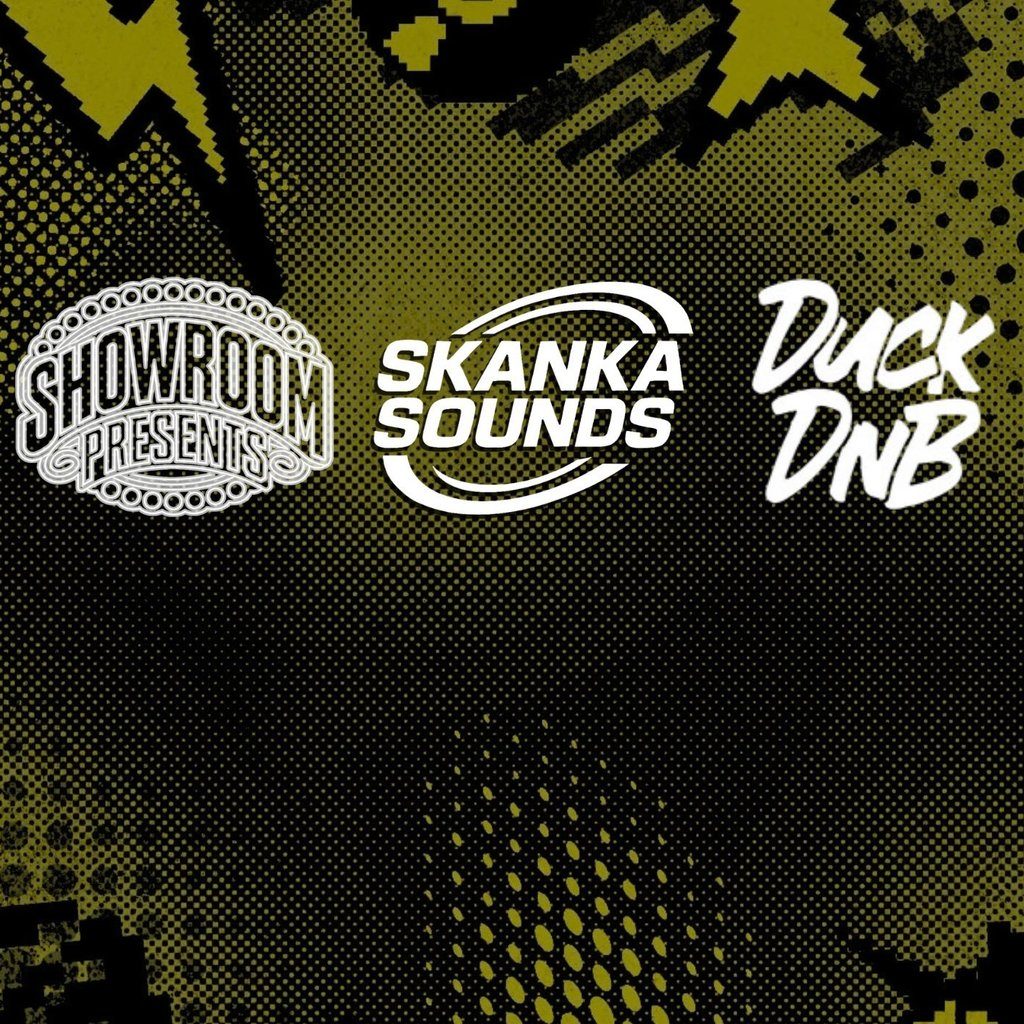 Flyer for LEVEL UP - SKANKASOUNDS x DUCK DNB x SHOWROOMPRESENTS