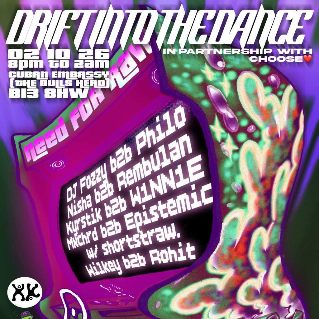 Flyer for Drift Into The Dance - Stickdrift. X EaseInTheDance