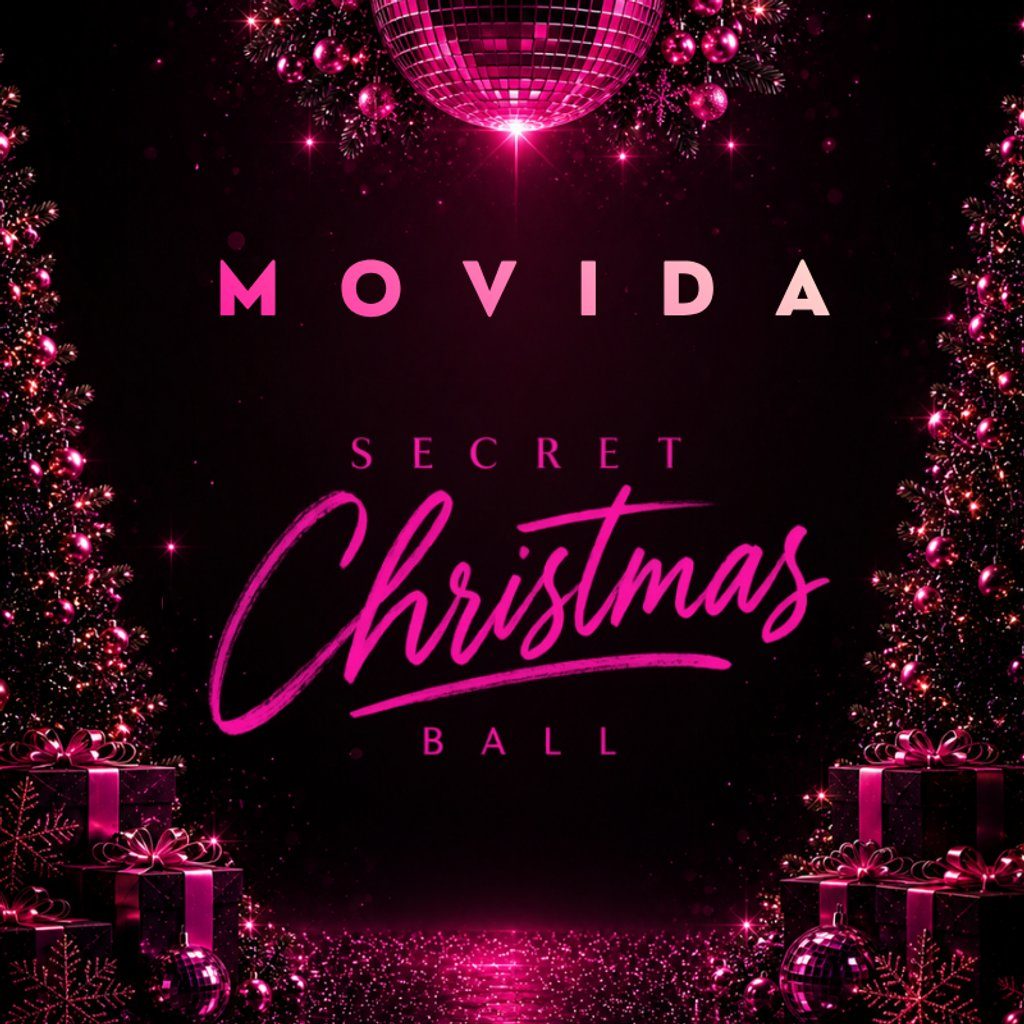 Flyer for MOVIDA 'Secret Christmas Ball' - FREE PARTY Via Sign Up Only!