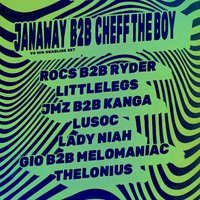 Flyer for HIPPOS x TRNSLUCNT: JANAWAY B2B CHEFF THE BOY