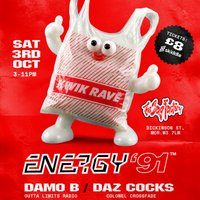 Flyer for Energy 91 Oldskool Rave
