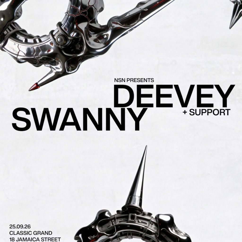 Flyer for NSN presents: THE CIRCUIT with DEEVEY, SWANNY and more