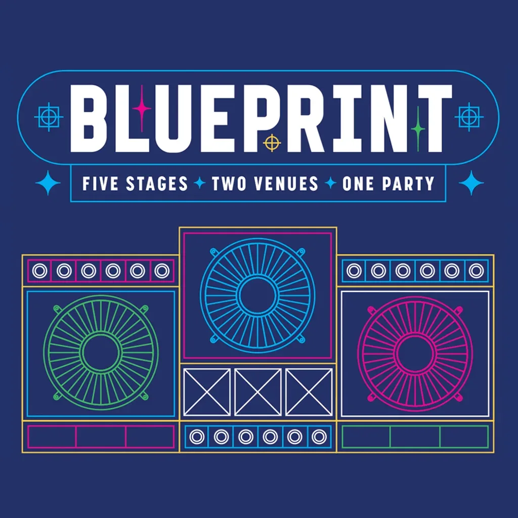 Flyer for Blueprint: The Launch Party