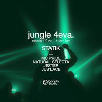 Flyer for JUNGLE 4EVA. @ Doppler Studio