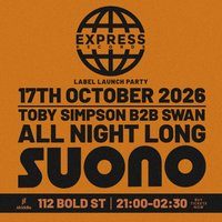 Flyer for Express Records Launch Party