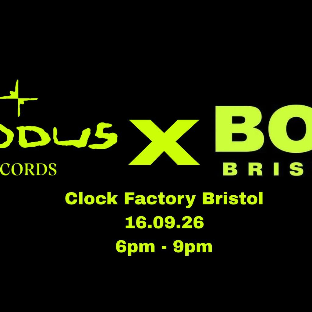 Flyer for BOG x EXODUS RECORDS