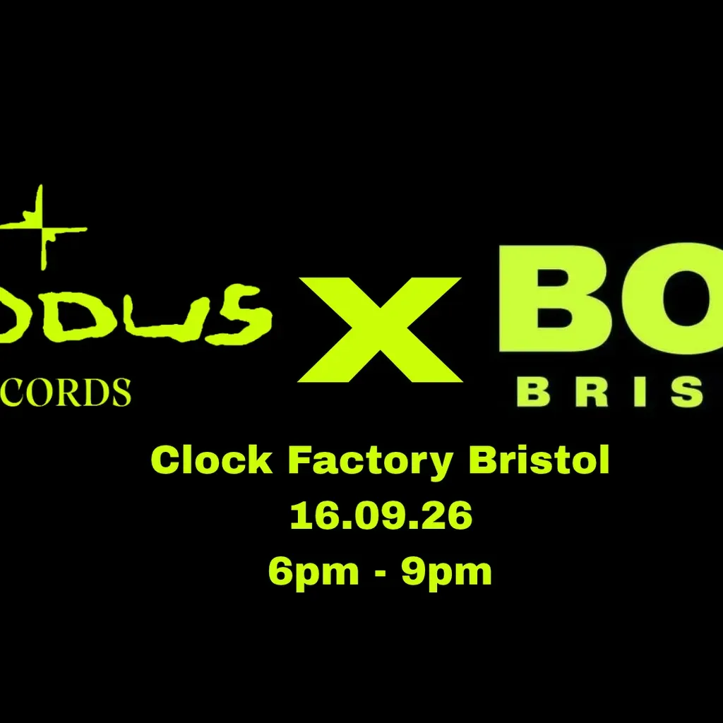 Flyer for BOG x EXODUS RECORDS