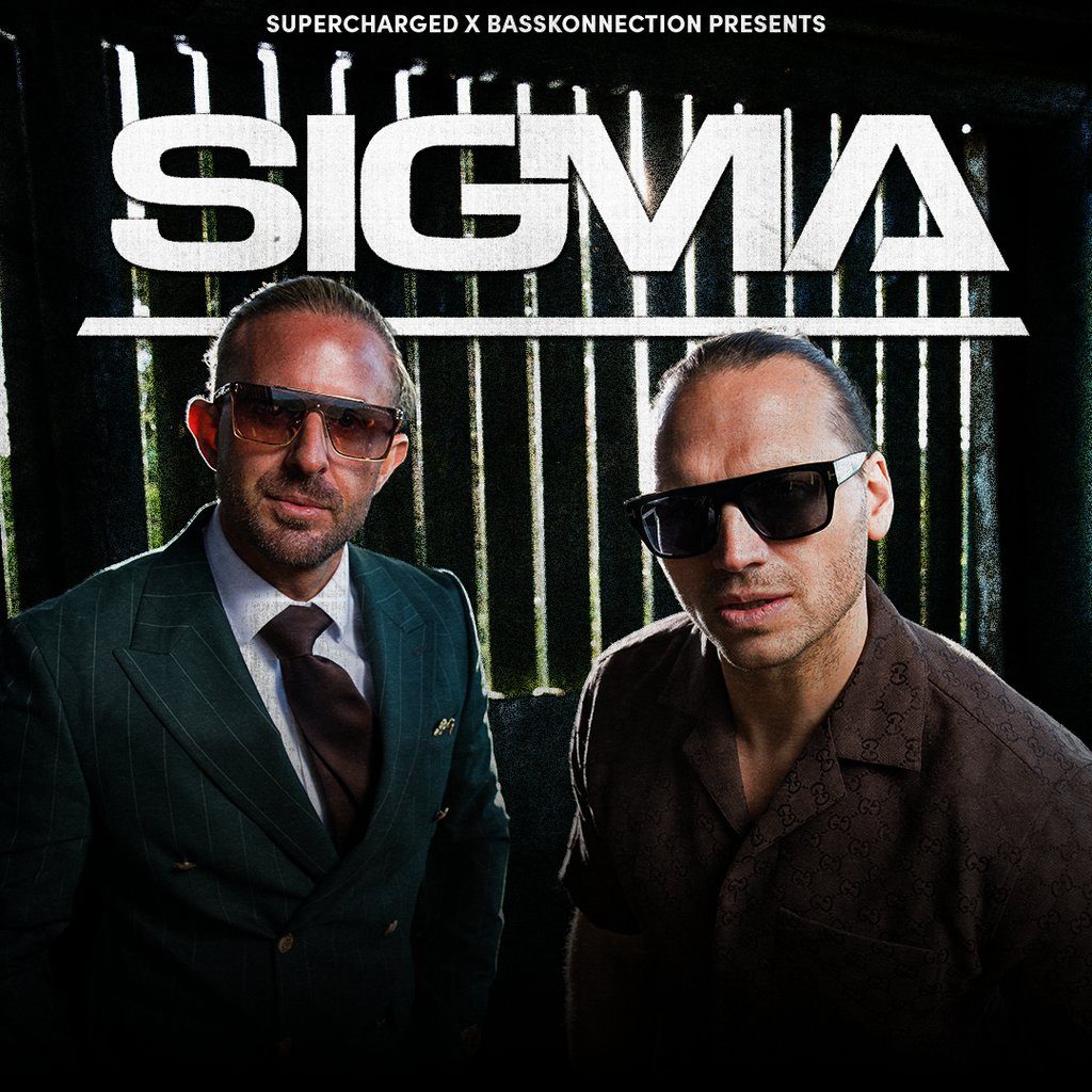 Flyer for Supercharged & Basskonnection present: Sigma