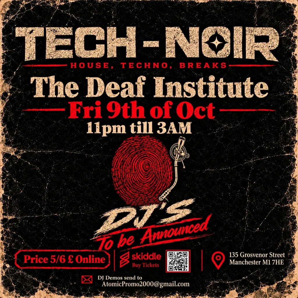 Flyer for Tech-noir