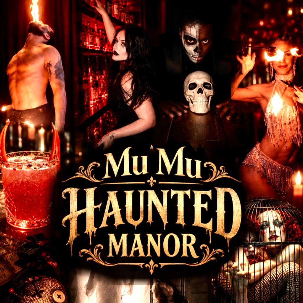 Flyer for Mu Mu Haunted Manor