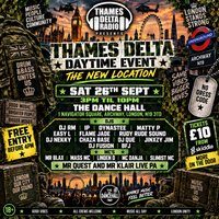 Flyer for Thames Delta Daytime Event (The New Location)