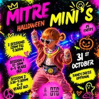 Flyer for Mitre Minis Rave - Halloween Special!