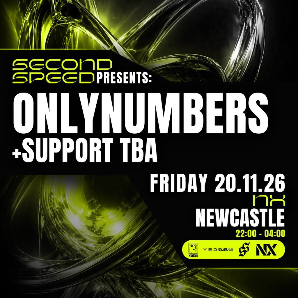 Flyer for Second Speed: Onlynumbers + more tba