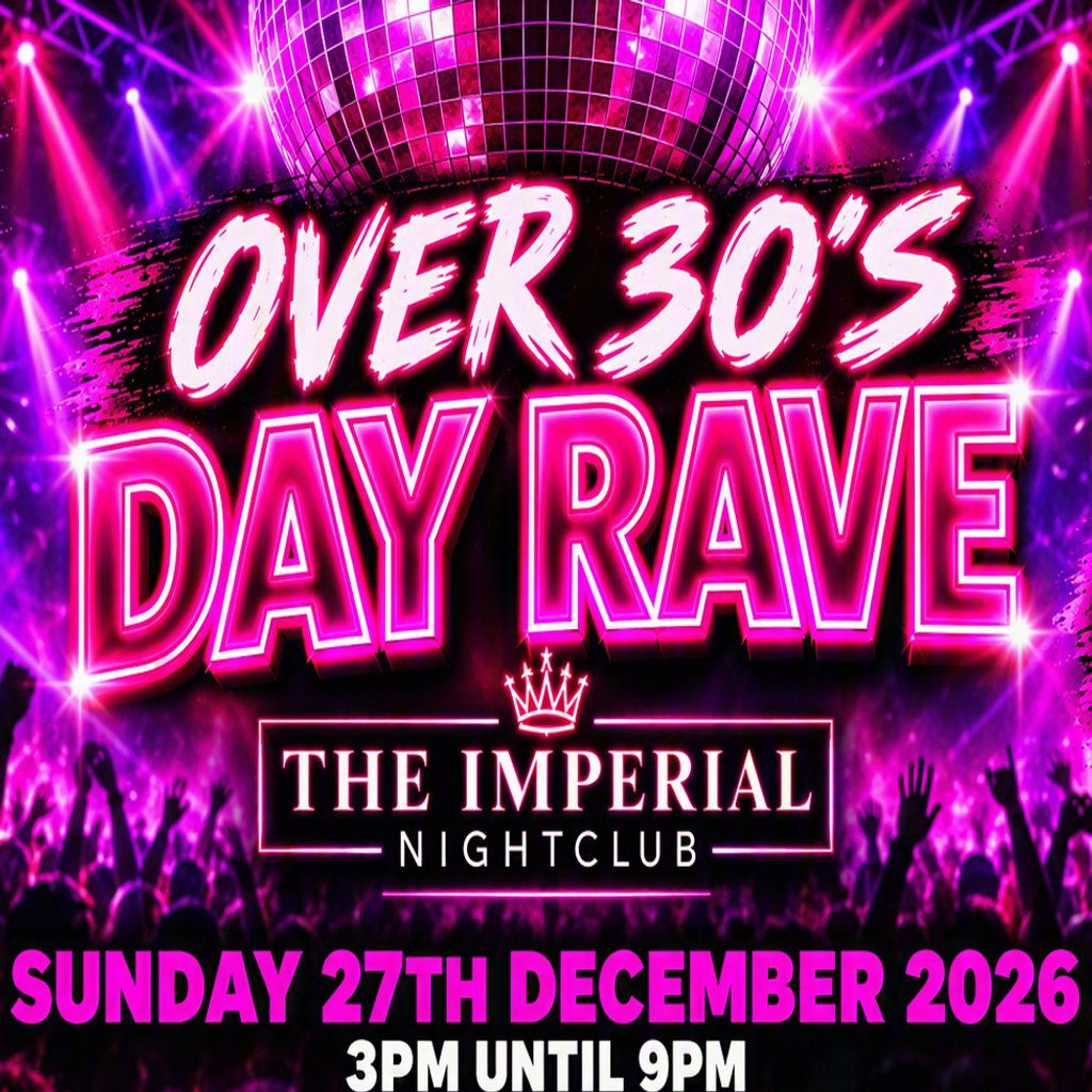 Flyer for Over 30's Day Rave