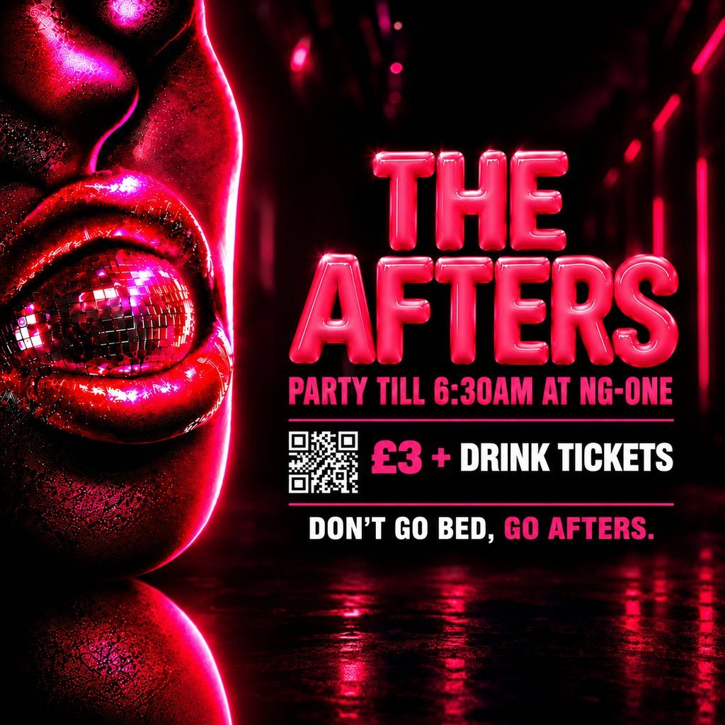 Flyer for The Afters Till 6:30am
