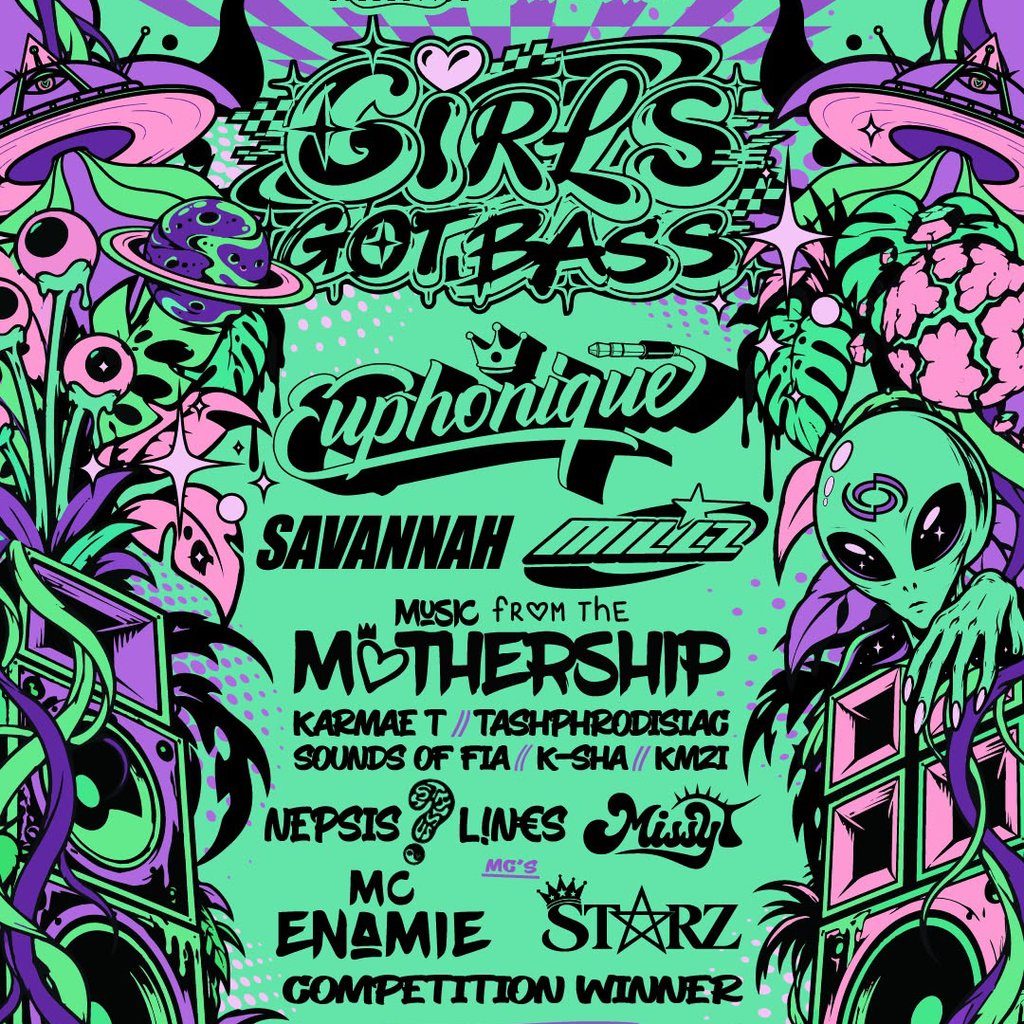 Flyer for Girls Got Bass