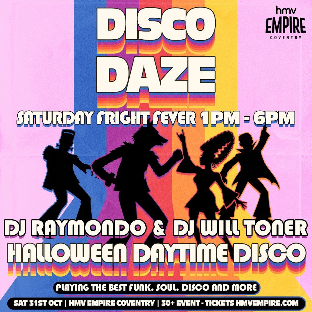 Flyer for Disco Daze - Halloween Daytime Party
