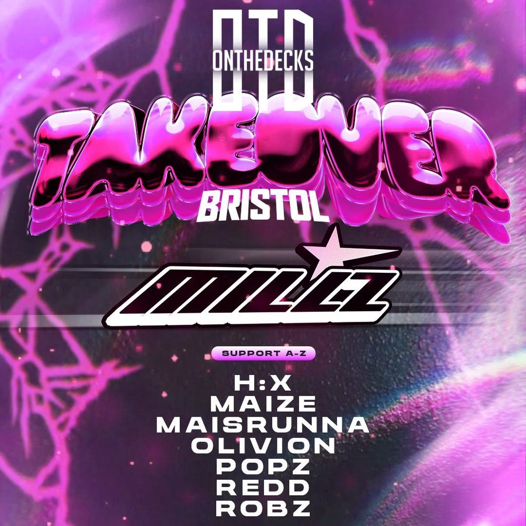 Flyer for OTD Presents: Millz & Friends