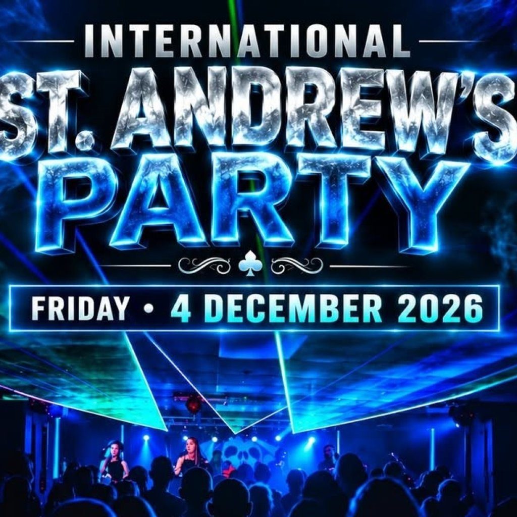 Flyer for International St. Andrew’s Party