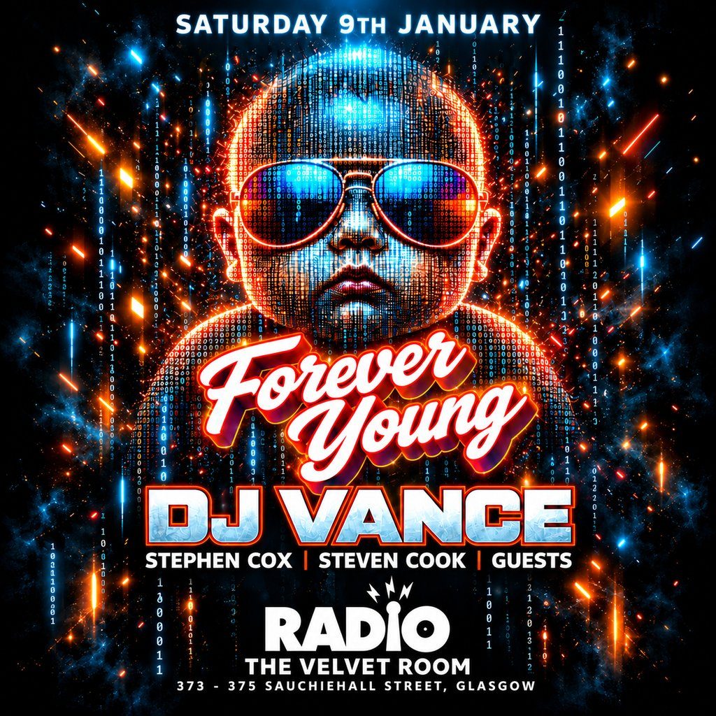 Flyer for Forever Young - The Velvet Room (Radio)